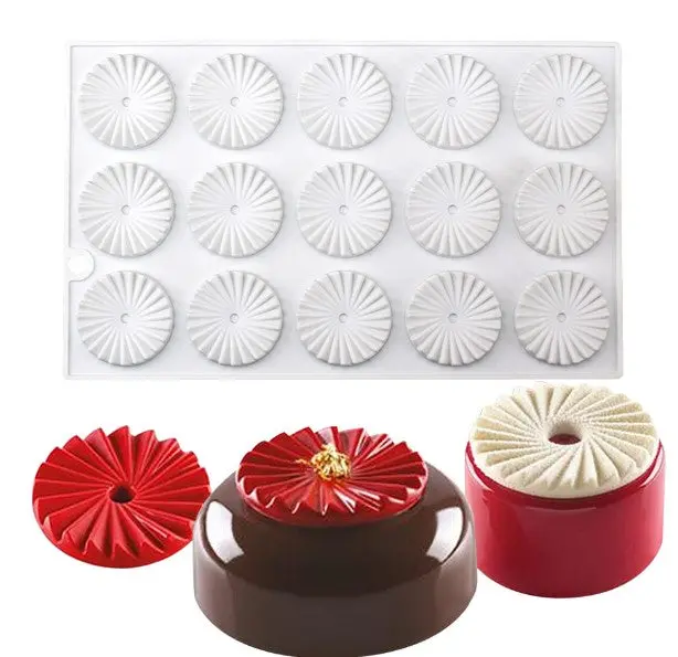 Plissé Tart Mold – Elegant French-Style Silicone Mold For Florentines, Mini Tarts & Chocolate Gateaux 1