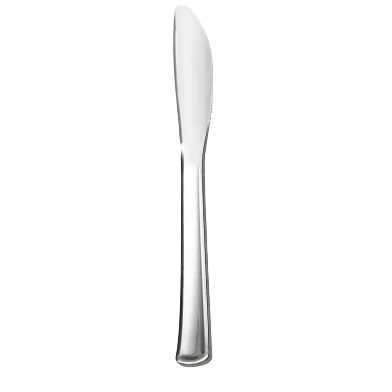 Polished Silver Plastic Knife – Disposable Cutlery 1