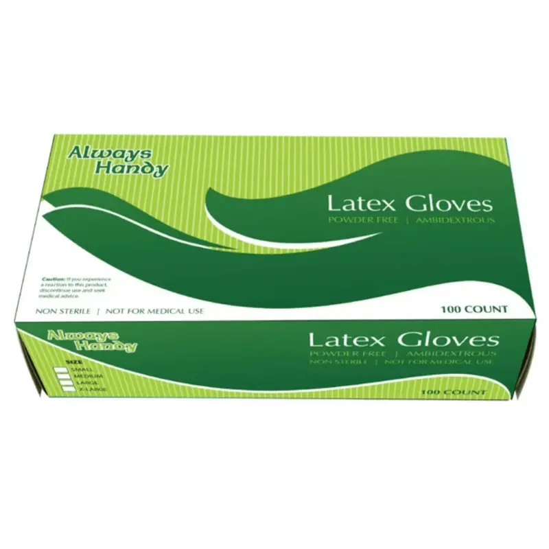 Powder-Free Latex Gloves – Medium, Ambidextrous, Comfort-Fit For Daily Use 1