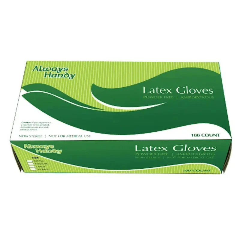 Powder-Free Latex Gloves – Small, Ambidextrous, Food-Safe 1