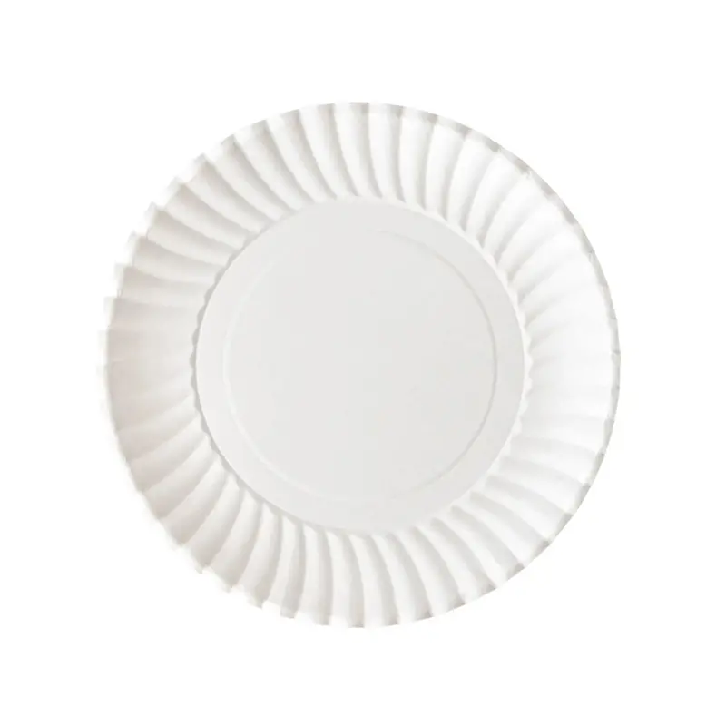 Premium Disposable Lunch Plates – 7 In Round Kraft Paper 1