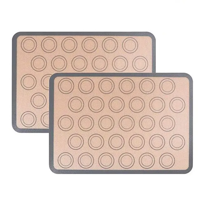Professional Macaron Baking Mat – Non-Stick Fiberglass Silicone Tray For Precise Piping 1