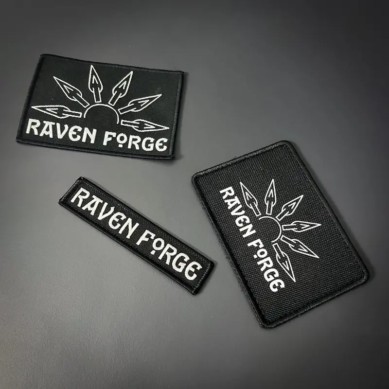 Raven Forge Embroidered Patch – Iron-On Or Sew-On Heritage Motif 1