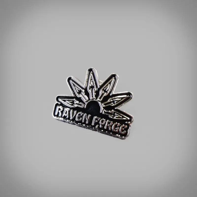 Raven Forge Enamel Pin Badge – Detailed Metallic Lapel Emblem 1