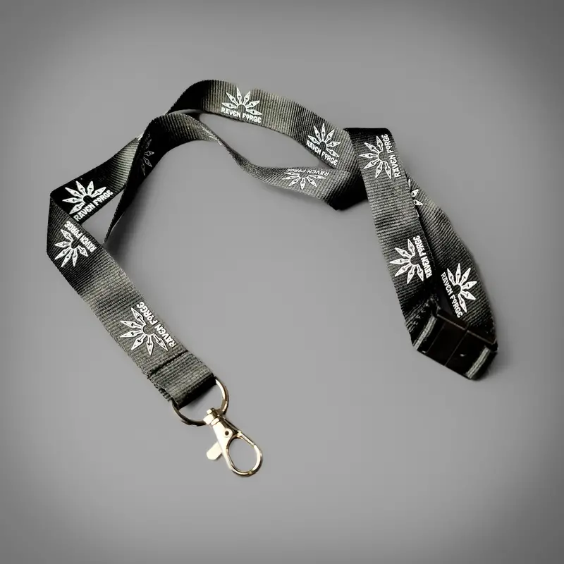 Raven Forge Lanyard – Durable Nylon Strap With Custom Metal Accents 1