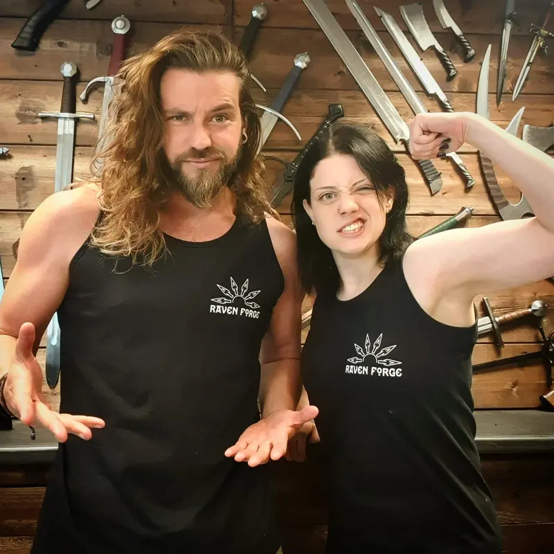 Raven Forge Vest Top – Small Line End Detail 1