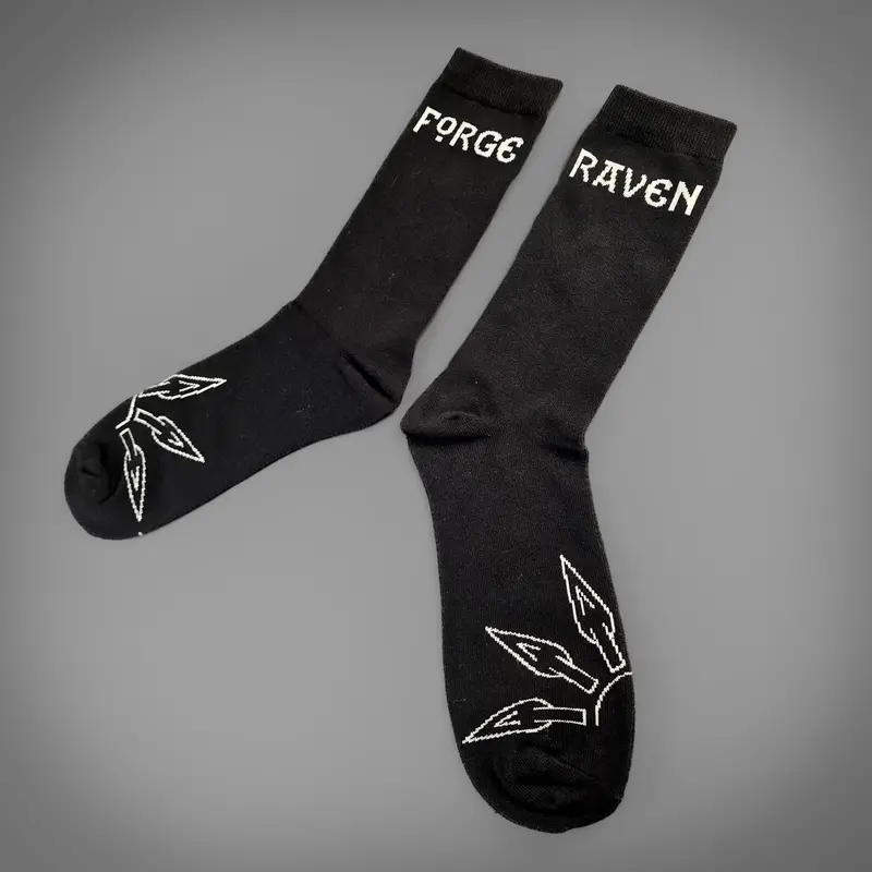 Raven Forge Viking-Themed Crew Socks 1
