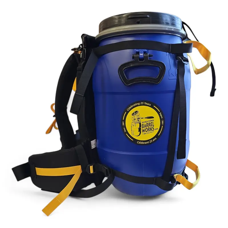 Recreational Barrel Works 30L Blue Expedition Backpack With Harness 1