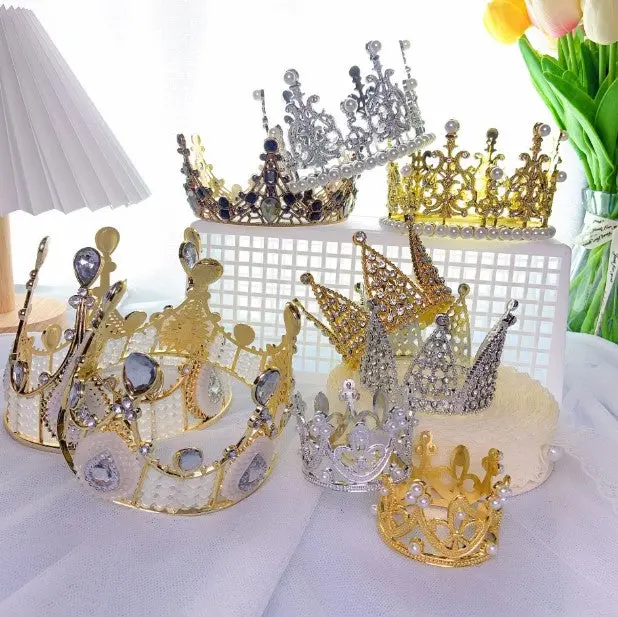 Regal Tiara Crown Cake Topper For Princess-Themed Birthday Cakes And Cupcakes 1