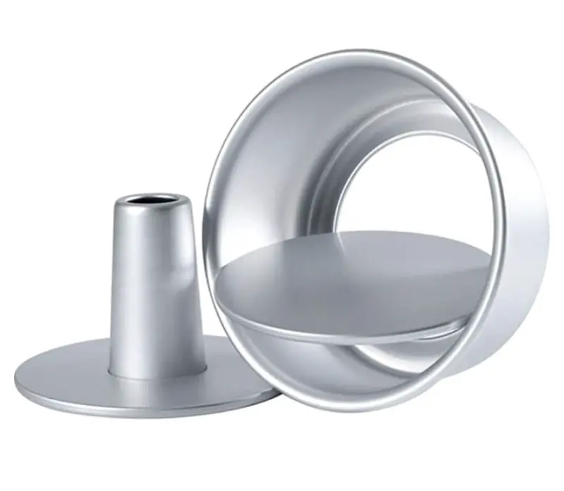 Removable-Bottom Chiffon Cake Pan – 6 Inch Or 8 Inch Angel Food Tin 1