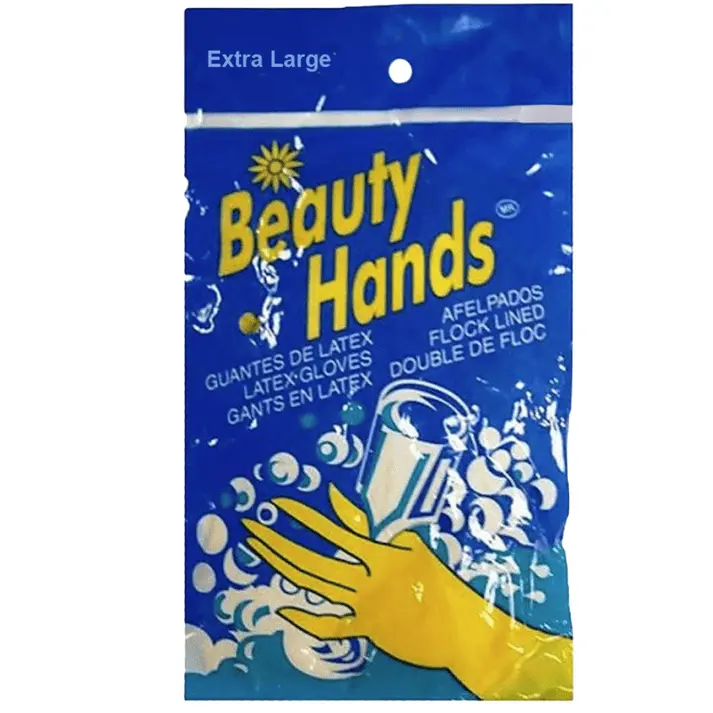 Reusable Yellow Latex Cleaning Gloves – X-Large, 1 Pair 1