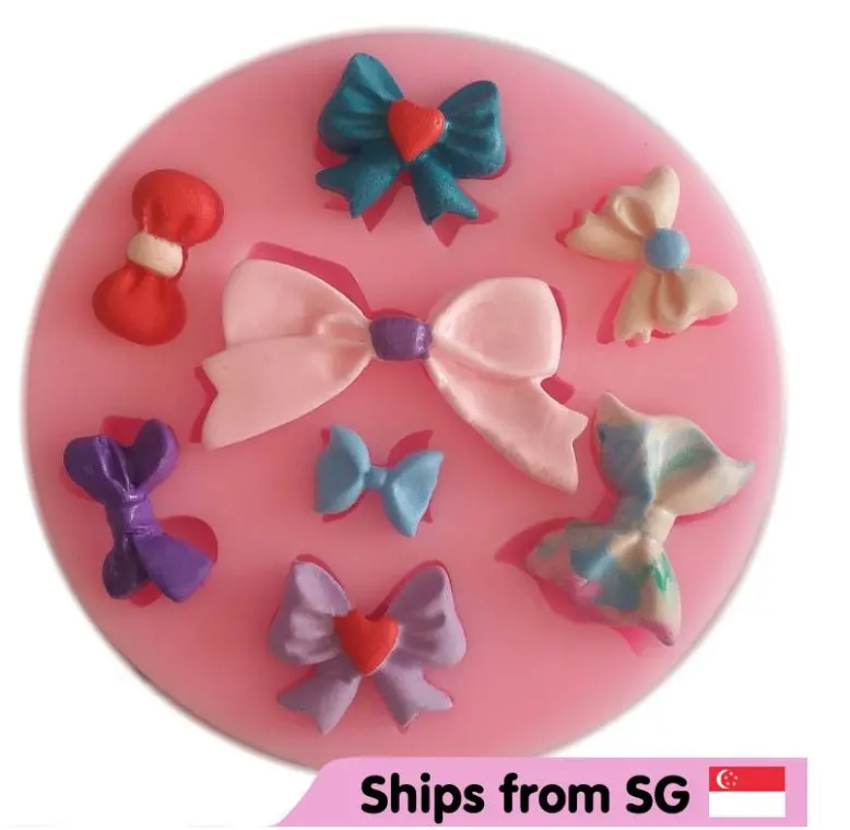 Ribbon Bow Tie Silicone Mold For Elegant Fondant Accents And Cake Embellishments 1