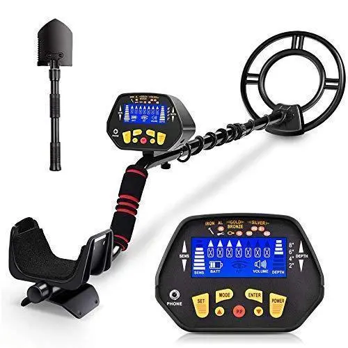 Ricomax Rm Waterproof Metal Detector For Adults & Kids – 10-Inch Coil, Lcd Display, Pp/Disc Modes & Audio Target Id 1