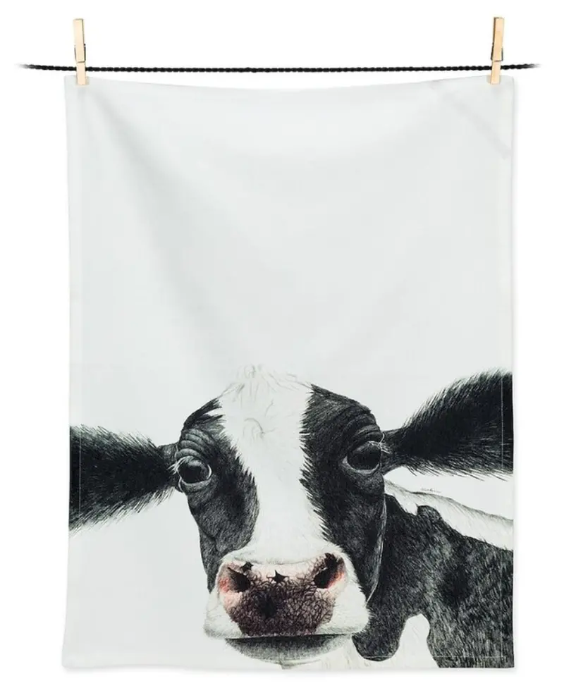 Rosa Cow Patterned Dish Towel 1
