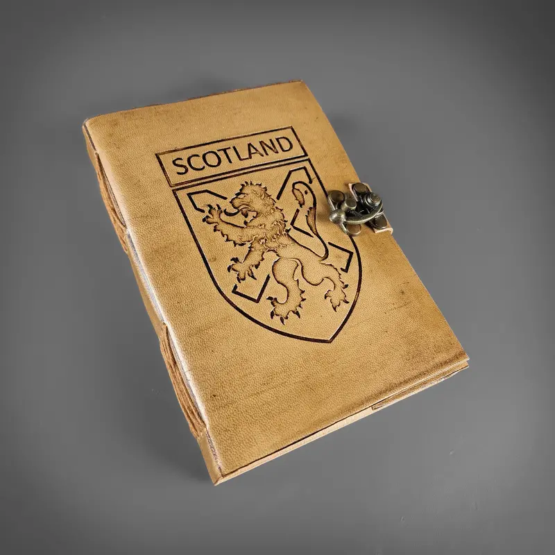 Scotland-Themed Genuine Leather Journal 1