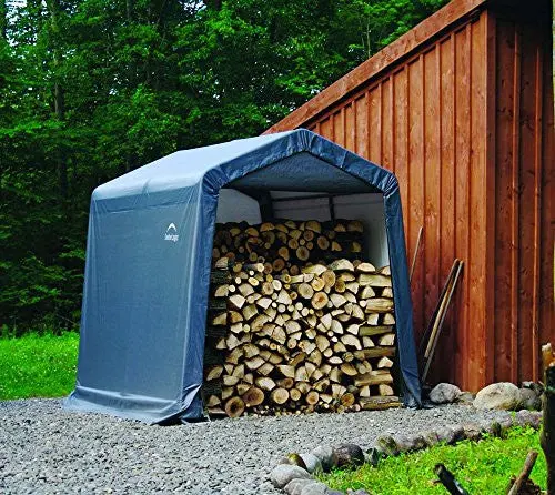 Shelterlogic 6' X 6' All-Season Steel Storage Shed – Peak Roof With Waterproof Cover 1