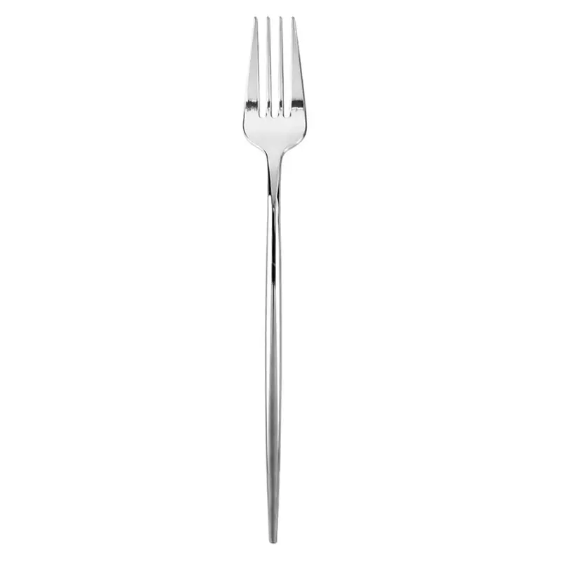 Silver-Tone Plastic Novelty Dinner Fork 1