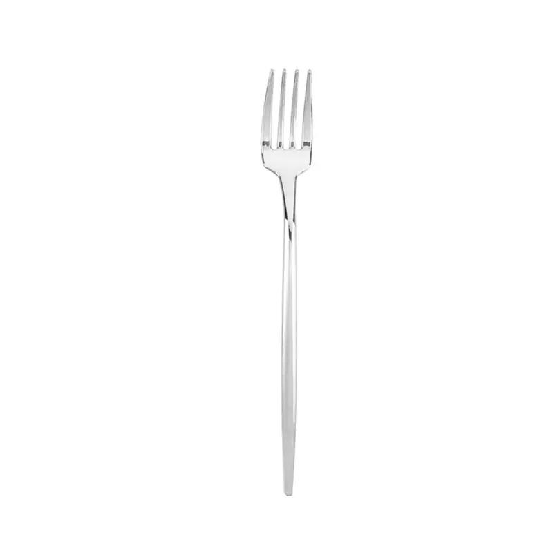 Silver-Tone Plastic Novelty Salad Fork 1