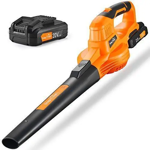 Snapfresh 20V Cordless Leaf Blower – Lightweight Electric Yard Blower With Battery & Charger Included; Also Effective For Light Snow Removal 1