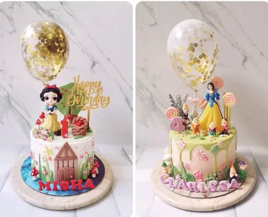 Snow White Themed Cake Figure – Whimsical Princess Dessert Topper For Celebrations 1