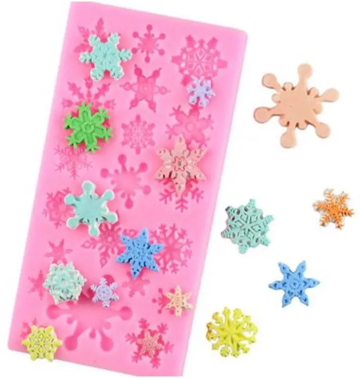 Snowflake-Themed Silicone Mold For Winter-Themed Cakes, Frozen Desserts, And Holiday Treats 1