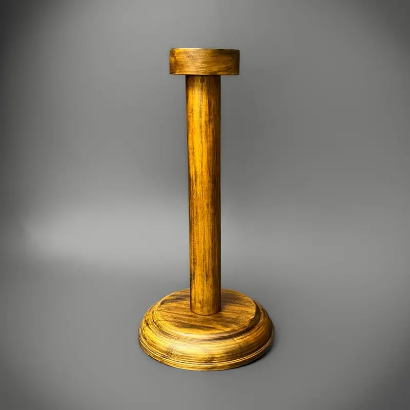 Solid Wood Helmet Display Stand 1