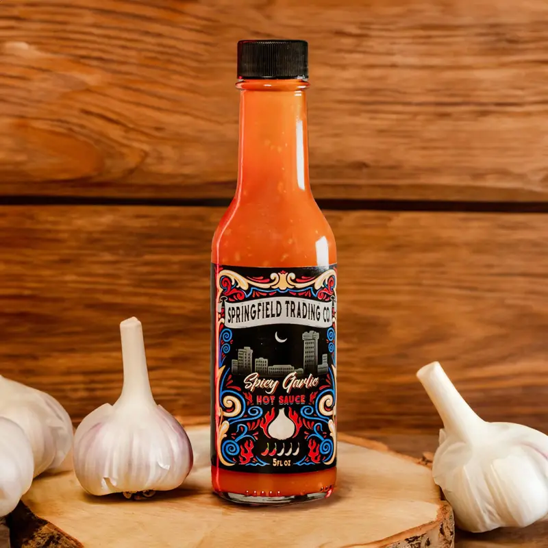 Spicy Garlic Hot Sauce – Robust Aromatic Heat, 5 Oz Bottle 1