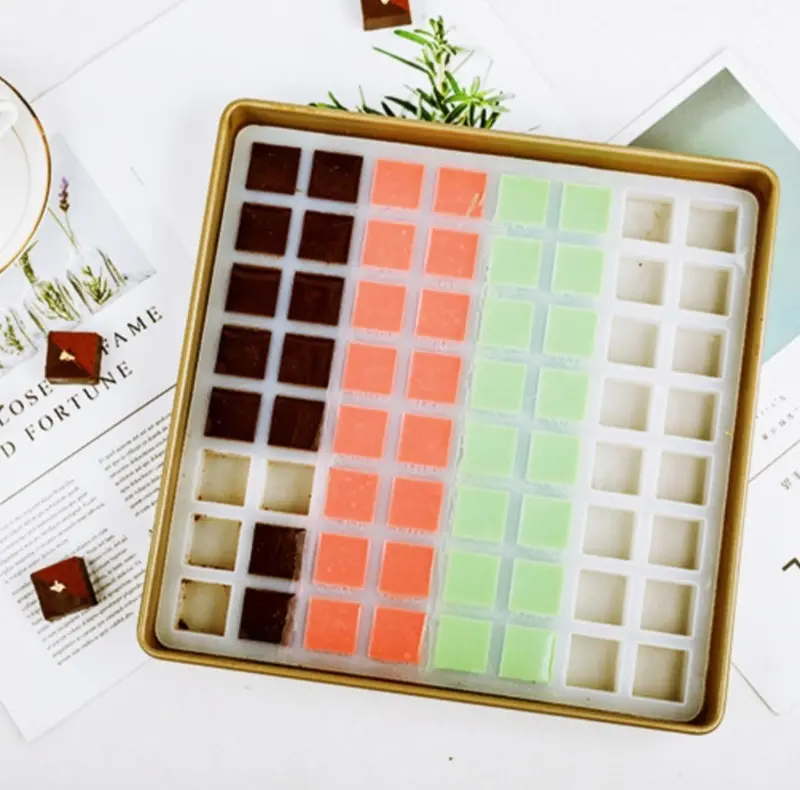 Square Nama Chocolate Mold For Ganache, Truffles, And Mini Ice Cubes 1