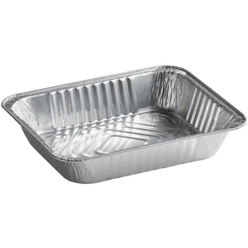 Standard-Weight 9" X 13" Half-Size Aluminum Baking Pan 1