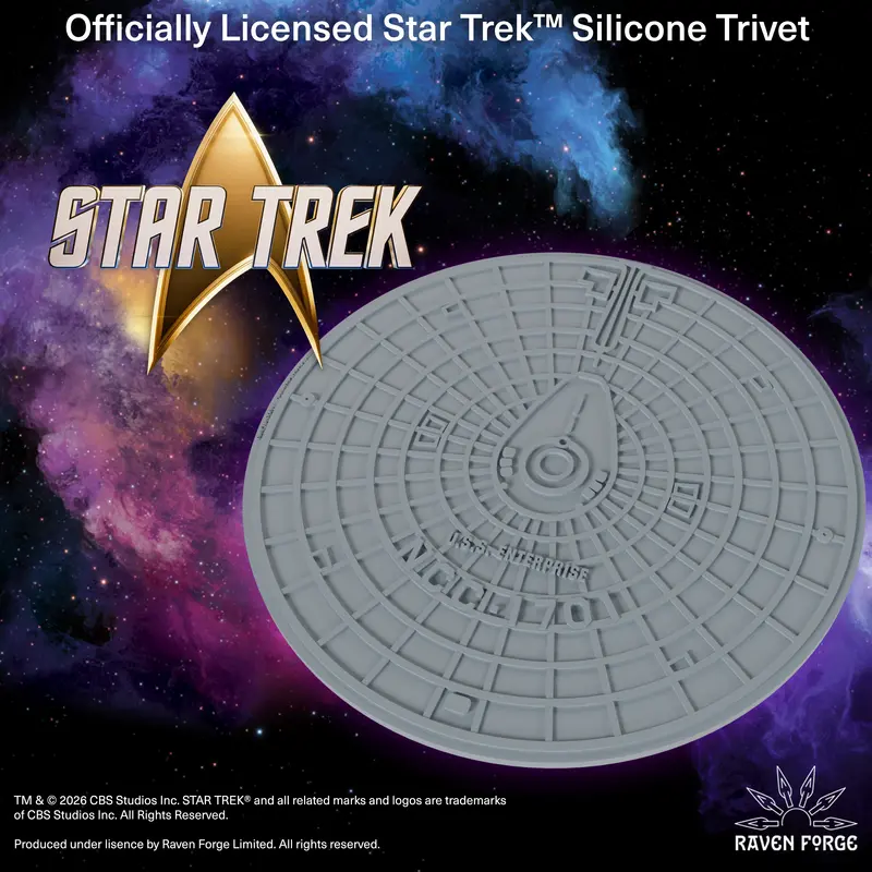 Star Trek Enterprise Trivet – Heat-Resistant Display Stand 1