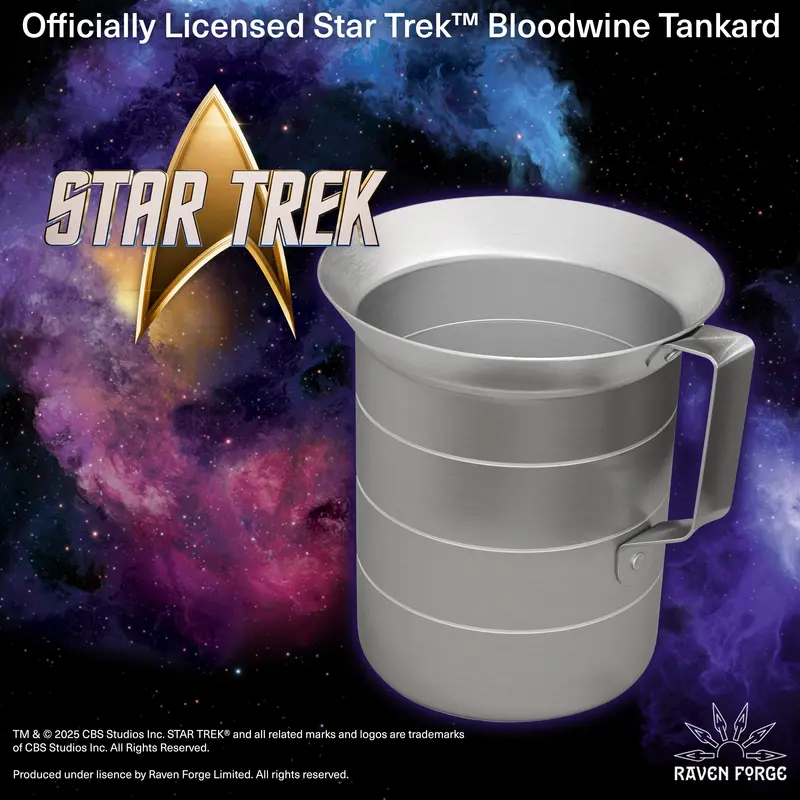 Star Trek Klingon Bloodwine Tankard – Replica Drinking Vessel With Etched Symbolry 1