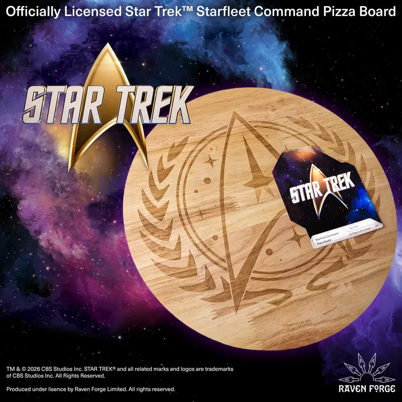 Starfleet Command Pizza Board – Themed Cutting & Serving Platter 1