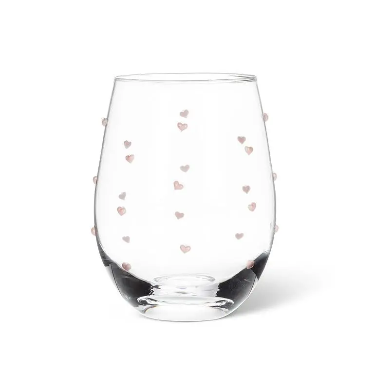 Stemless Heart-Designed Wine Glass 1