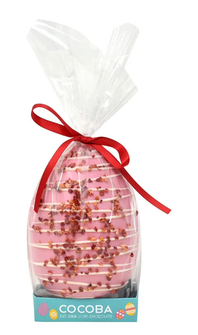 Strawberry & Cream Easter Chocolate Egg – Artisan Milk Chocolate 1