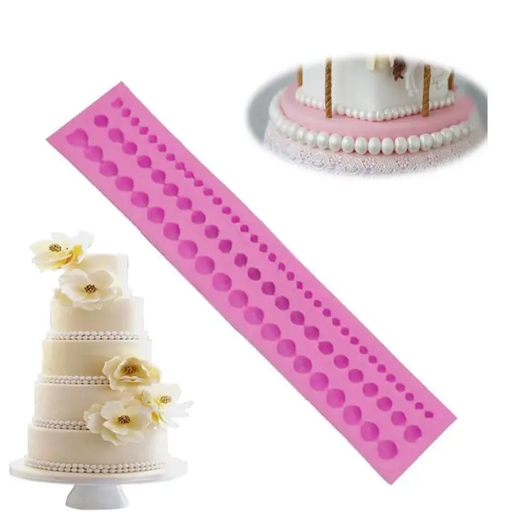String-Of-Pearls Silicone Baking Mold For Fondant, Chocolate, And Gelatin Art 1