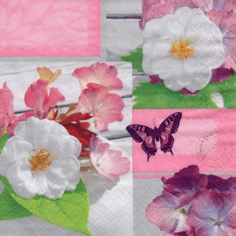 Summer Rose Lunch Napkins – 20-Piece Floral-Inspired Collection 1