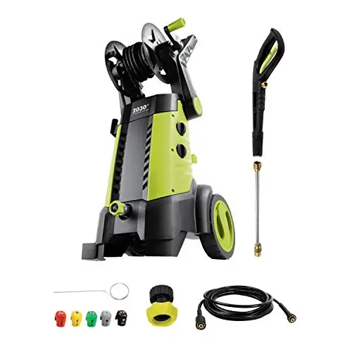 Sun Joe Spx3001 Electric Pressure Washer – 2030 Psi, 1.76 Gpm, 14.5-Amp Motor With Integrated Hose Reel (Green) 1