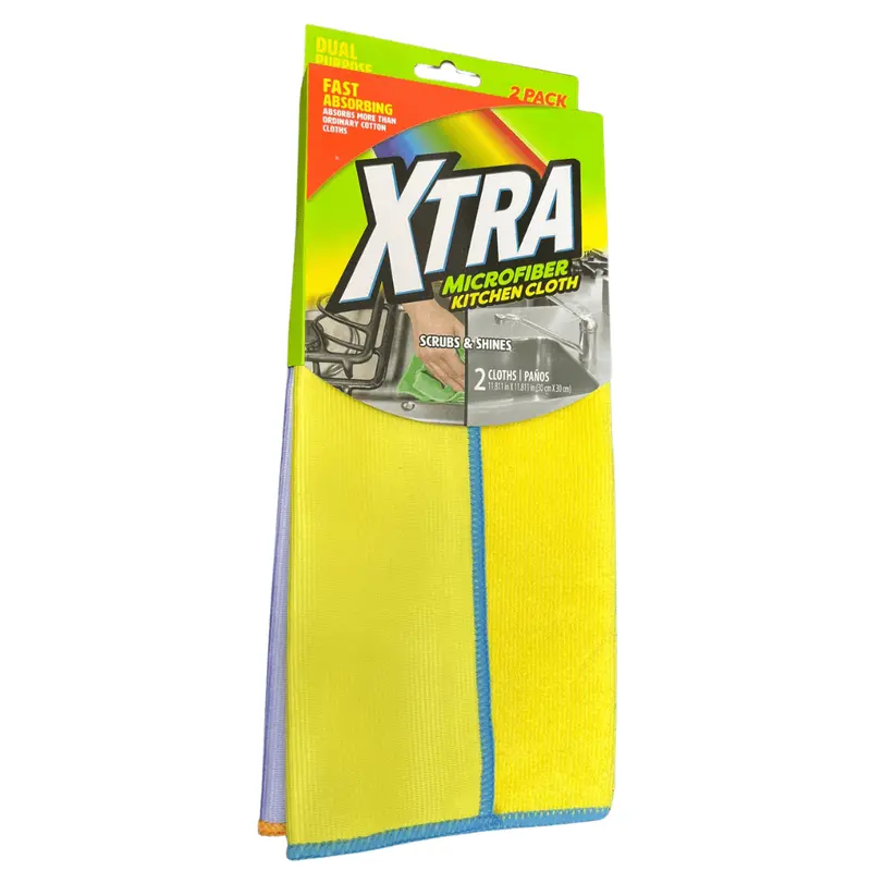 Super Absorbent Microfiber Cleaning Cloths – Reusable Kitchen Towels (2-Pack) 1
