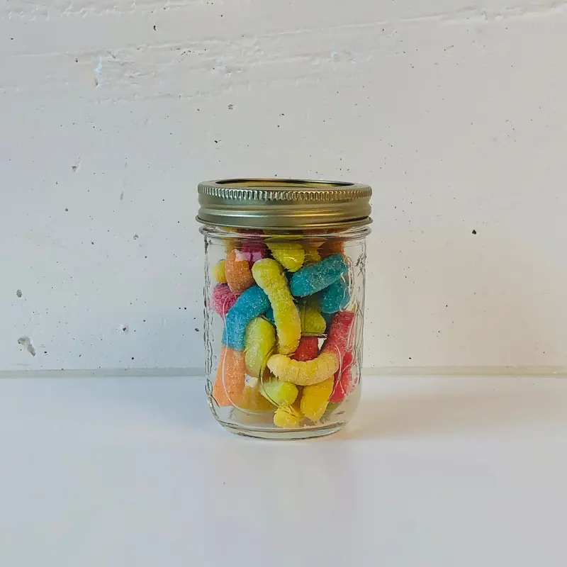 Tangy Sour Worm Gummy Candies 1
