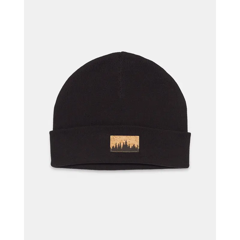 Tentree Juniper Cork Patch Beanie – Eco-Friendly Knit Hat 1