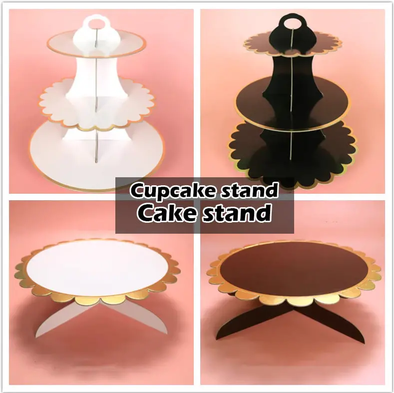 Three-Tier Cupcake Display Stand – Elegant Party Serving Tower For Canapés & Desserts 1
