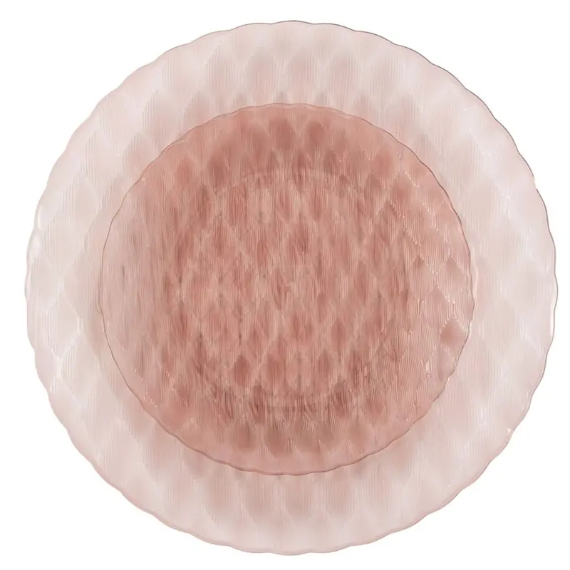 Timeless 10-Inch And 7-Inch Rose-Tone Disposable Plate Set 1
