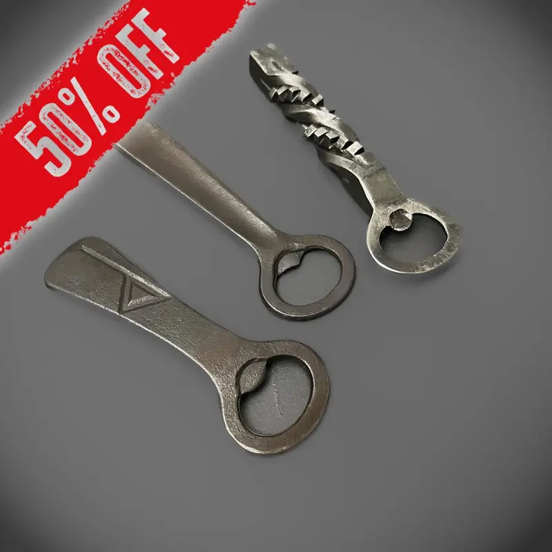 Traditional Forged Bottle Opener – Three Distinct Designs 1