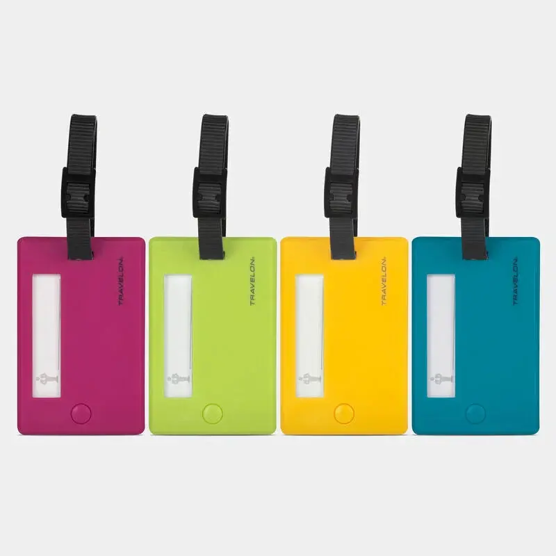 Travelon Luggage Id Tags – Set Of 4 Assorted Colors 1