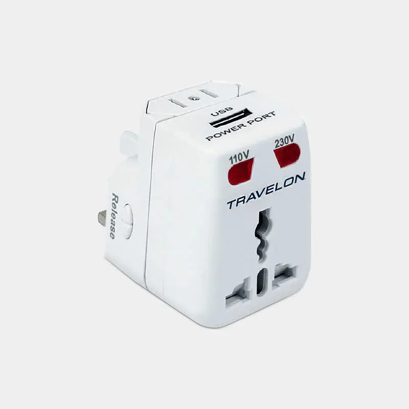 Travelon Universal Travel Adapter With Dual Usb Charging Ports 1