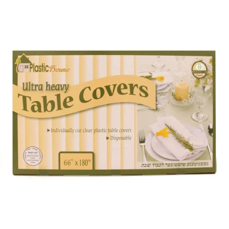 Ultra-Heavy-Duty Clear Plastic Table Cover – 66 In X 180 In 1