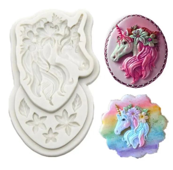 Unicorn Horn And Mane Silicone Mold For Whimsical Cupcake Toppers And Fantasy Desserts 1