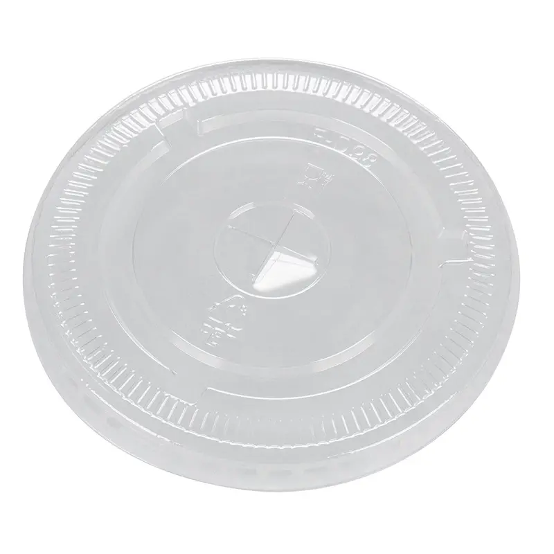 Universal Clear Pet Flat Lids With Straw Slot – Fits 12 Oz, 16 Oz & 24 Oz Cups 1