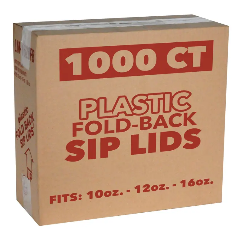Universal Plastic Lids For 10 Oz, 12 Oz, And 16 Oz Poly-Paper Cups – 1,000 Per Case 1