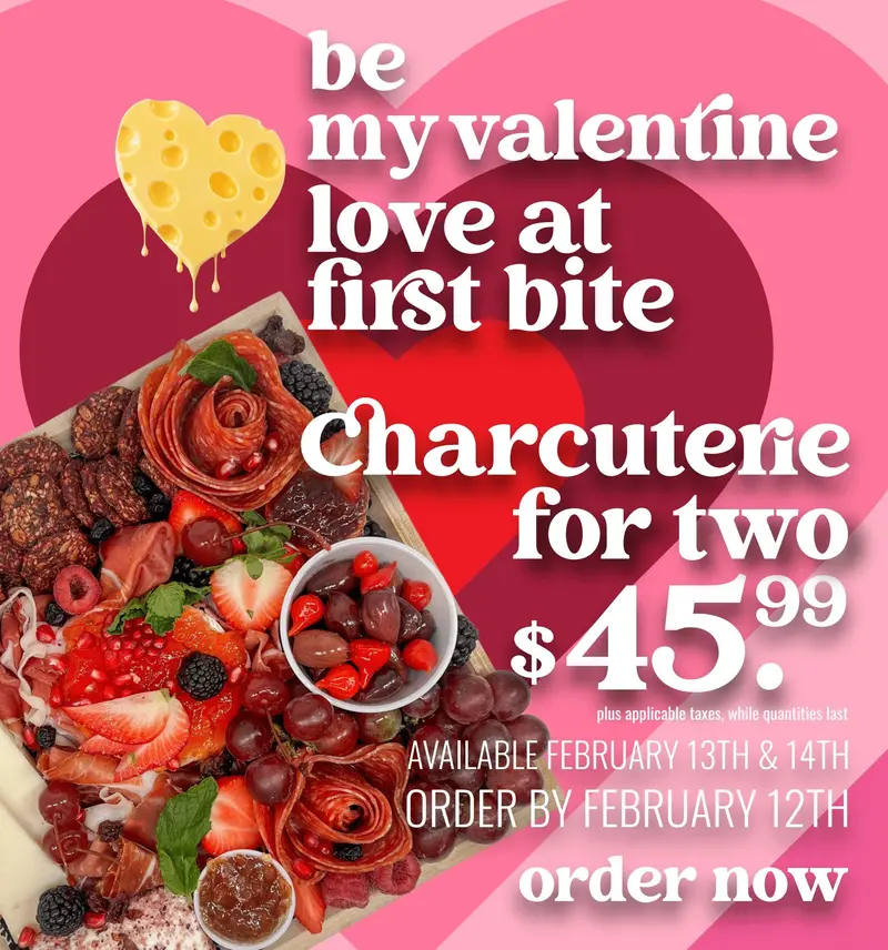 Valentine’S Day Cheese & Charcuterie Board For Two – Curated Selection 1